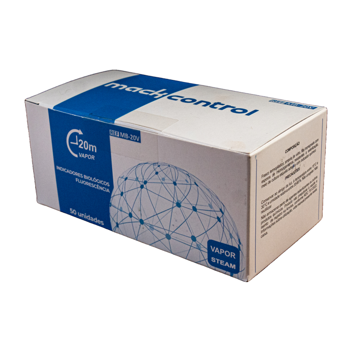 Indicador Biológico de Fluorescência · Vapor 20 min